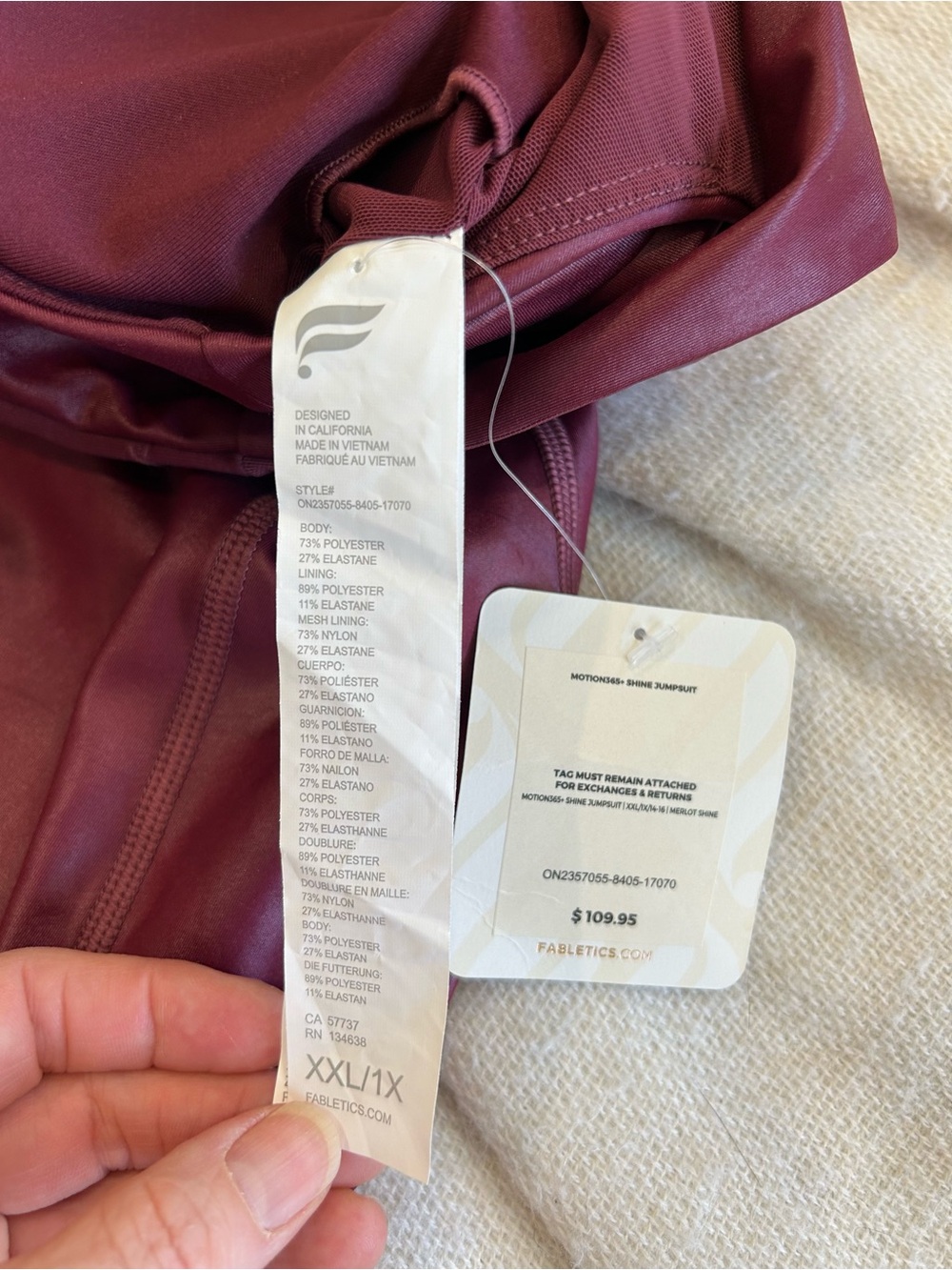 FABLETICS - Motion365+Shine Jumpsuit XL - Picture 12 of 14